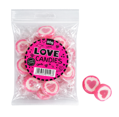 Bag with love candies