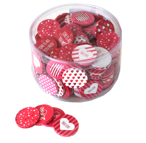 Silo with love coins